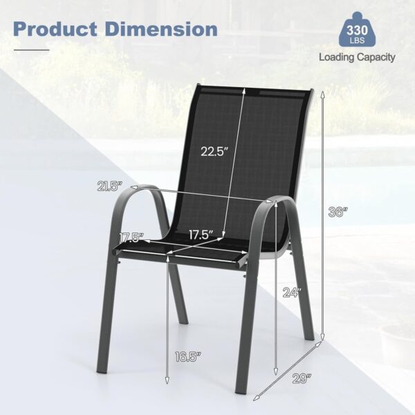 Emirates Living Portable Folding Beach Chair Multi-Purpose Camping Chair for Adult, Lightweight Patio Lawn Quad Chair for Outdoor Travel Picnic Hiking Supports110kgs Load (Executive, BLACK) - Image 12