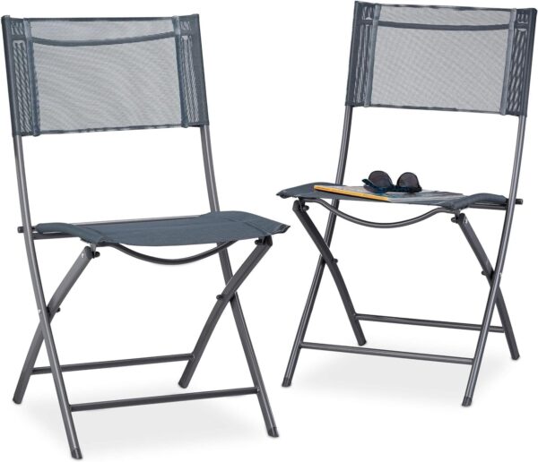 Emirates Living Patio Chairs, Stackable Patio Chairs with Armrests and Breathable Seat Fabric, Outdoor Dining Chair for Patio, Pool Side, Backyard | steel frame with powder coating (Classic, Black) - Image 12