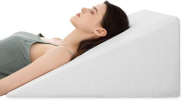 Emirates Living Orthopedic Bed Wedge Pillow with HD Foam Top Elevation for Sleeping, Acid Reflux, Heartburn, Anti Snoring and GERD Pillow - Ideal for Neck Pain, Back Support (74 * 75 * 20)