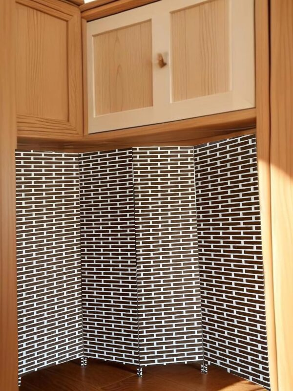 Emirates Living 4-Panel Room Dividers and Folding Privacy Screens Partition Walls for Bedroom Rattan Screen Divider Portable Freestanding Privacy Wall (A5) - Image 12