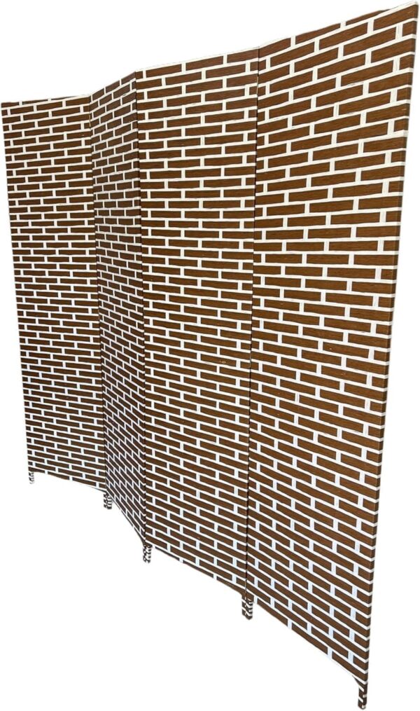 Emirates Living 4-Panel Room Dividers and Folding Privacy Screens Partition Walls for Bedroom Rattan Screen Divider Portable Freestanding Privacy Wall (A5) - Image 16