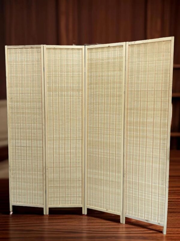 Emirates Living 4-Panel Room Dividers and Folding Privacy Screens Partition Walls for Bedroom Rattan Screen Divider Portable Freestanding Privacy Wall (A5) - Image 23