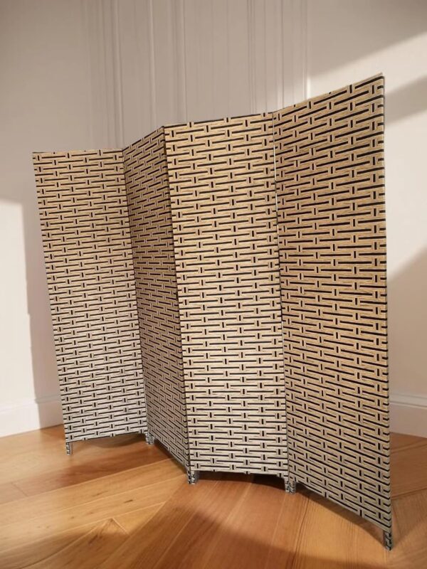 Emirates Living 4-Panel Room Dividers and Folding Privacy Screens Partition Walls for Bedroom Rattan Screen Divider Portable Freestanding Privacy Wall (A5) - Image 33