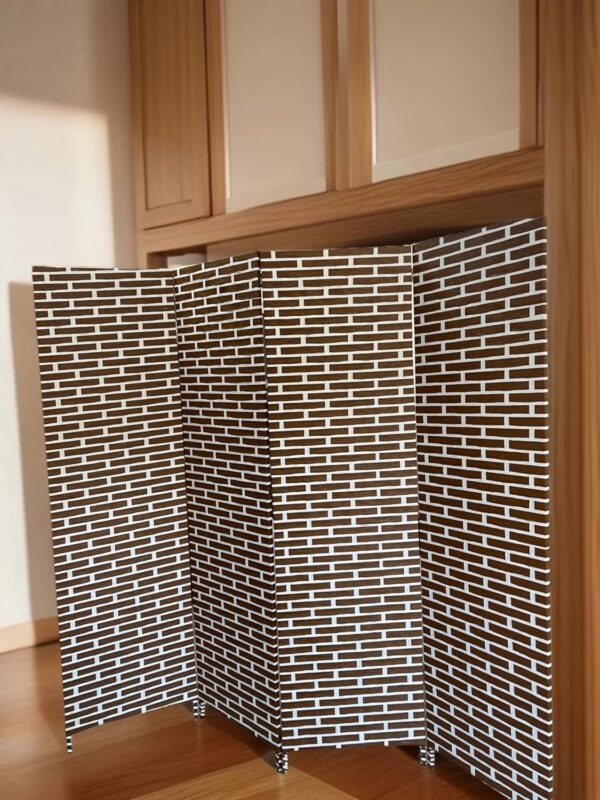 Emirates Living 4-Panel Room Dividers and Folding Privacy Screens Partition Walls for Bedroom Rattan Screen Divider Portable Freestanding Privacy Wall (A6) - Image 10