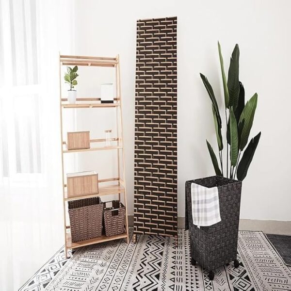Emirates Living 4-Panel Room Dividers and Folding Privacy Screens Partition Walls for Bedroom Rattan Screen Divider Portable Freestanding Privacy Wall (A6) - Image 16