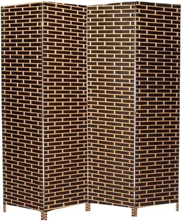Emirates Living 4-Panel Room Dividers and Folding Privacy Screens Partition Walls for Bedroom Rattan Screen Divider Portable Freestanding Privacy Wall (A8) - Image 34