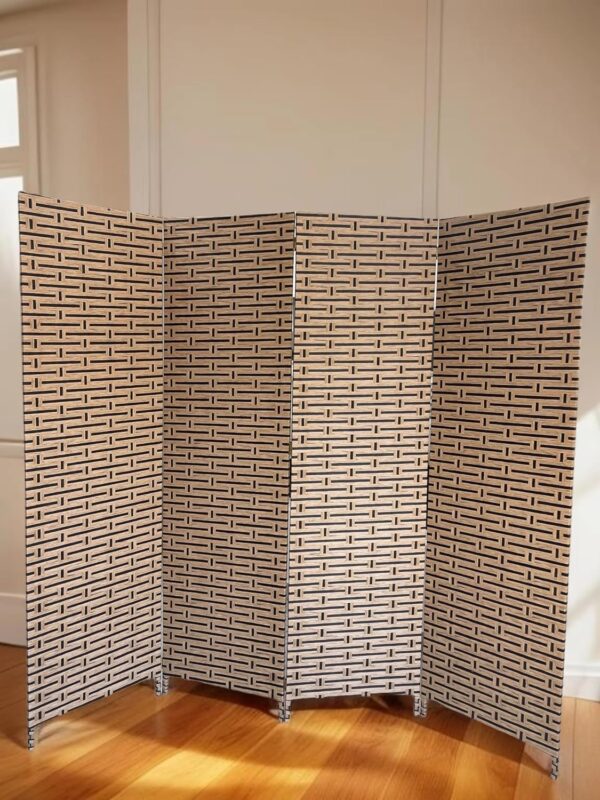 Emirates Living 4-Panel Room Dividers and Folding Privacy Screens Partition Walls for Bedroom Rattan Screen Divider Portable Freestanding Privacy Wall (A10) - Image 31