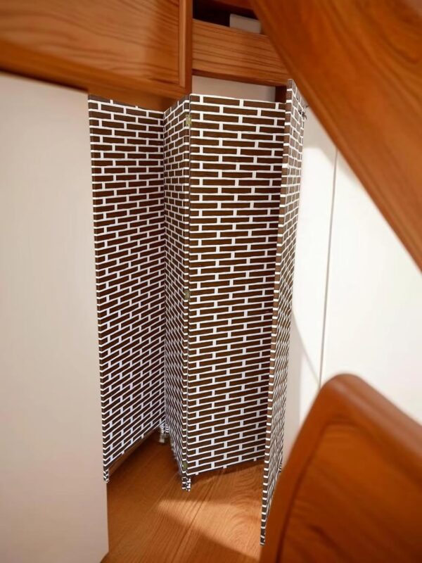 Emirates Living 4-Panel Room Dividers and Folding Privacy Screens Partition Walls for Bedroom Rattan Screen Divider Portable Freestanding Privacy Wall (A11) - Image 4