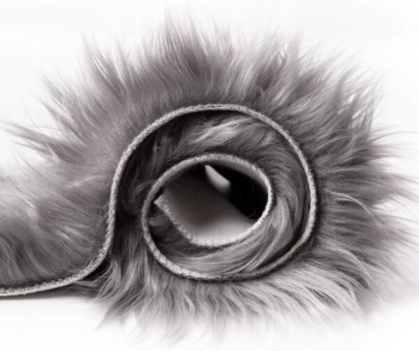 Emirates Living Ultra-Soft Fluffy Rug Faux Sheepskin Fur Area Rug Shaggy Couch Cover Seat Cushion Furry Runner Area Rugs Soft Fluffy Carpets For Living room Size:(60x180 cm) (GRAY) - Image 4