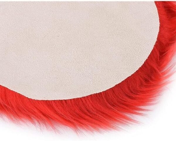 EMIRATES LIVING Ultra-Soft Fluffy Rug Faux Sheepskin Fur Area Rug Shaggy Couch Cover Seat Cushion Furry Runner Area Rugs Soft Fluffy Carpets For Living room Size:(70x90 cm) (PINK) - Image 8