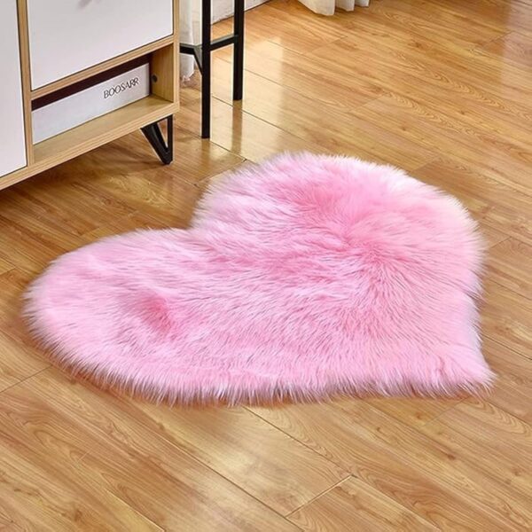 EMIRATES LIVING Ultra-Soft Fluffy Rug Faux Sheepskin Fur Area Rug Shaggy Couch Cover Seat Cushion Furry Runner Area Rugs Soft Fluffy Carpets For Living room Size:(70x90 cm) (BABY PINK) - Image 8