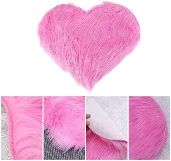 EMIRATES LIVING Ultra-Soft Fluffy Rug Faux Sheepskin Fur Area Rug Shaggy Couch Cover Seat Cushion Furry Runner Area Rugs Soft Fluffy Carpets For Living room Size:(70x90 cm) (BABY PINK) - Image 9