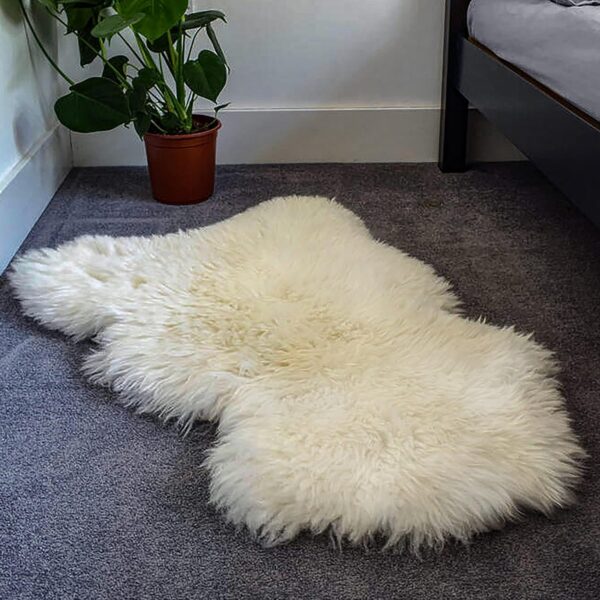 Emirates Living Ultra-Soft Fluffy Rug Faux Sheepskin Fur Area Rug Shaggy Couch Cover Seat Cushion Furry Runner Area Rugs Soft Fluffy Carpets For Living room Size: (60x90 cm) (DARK GRAY) - Image 10