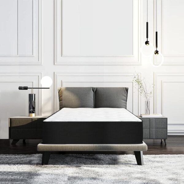 Emirates Living Orthopedic Bonnell Spring Mattress – Comfortable, Durable, Black and White 200x160x24 cm - Image 4