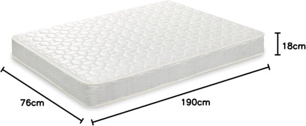 Emirates Living Ortho Medical Mattress 2-Year Warranty (W 76 cm x L 190 cm (USA/UK - Small Single), 18) - Image 3