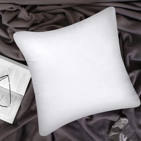 Emirates Living Luxury Cushion Filler, Decorative Pillow Inserts (Pack of 2, White) - Square Indoor Bed and Couch Pillows - Hollowfibre Cushion Fillers (single, 35 x 35 cm)