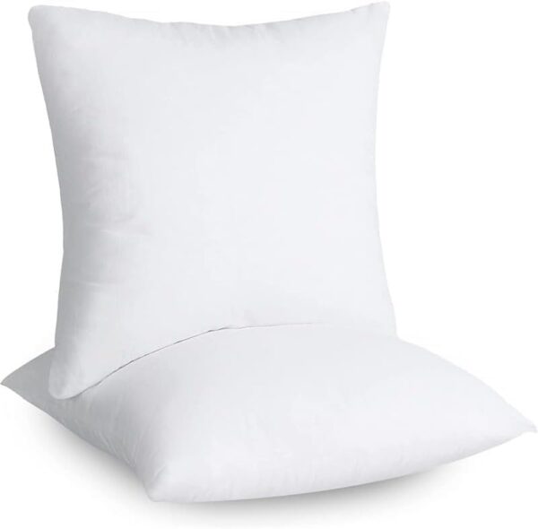 Emirates Living Luxury Cushion Filler, Decorative Pillow Inserts (Pack of 2, White) - Square Indoor Bed and Couch Pillows - Hollowfibre Cushion Fillers (single, 35 x 35 cm) - Image 3