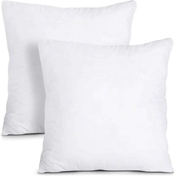 Emirates Living Luxury Cushion Filler, Decorative Pillow Inserts (Pack of 2, White) - Square Indoor Bed and Couch Pillows - Hollowfibre Cushion Fillers (single, 35 x 35 cm) - Image 5