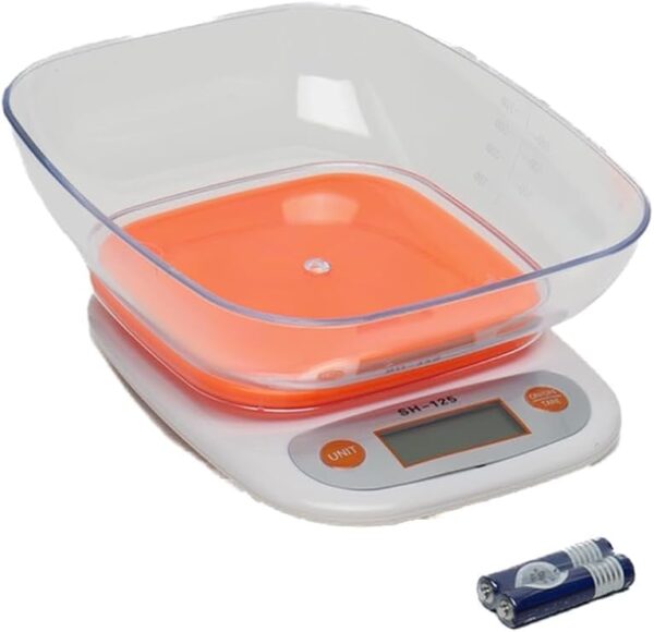 EMIRATES LIVING Digital Kitchen Scale, Multifunction Food Scale With LCD Display Platform, High Accuracy, Ultra Slim,Tare Function(CE-24812)