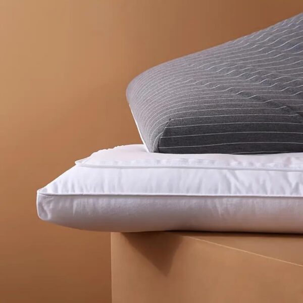 Emirates Living Two-in-One Memory Pillow and with Fiber Pillow Contemporary Cotton Pillow with Multipurpose Design, 50% Polyester 50% Foam Filling, 100% Cotton Cover