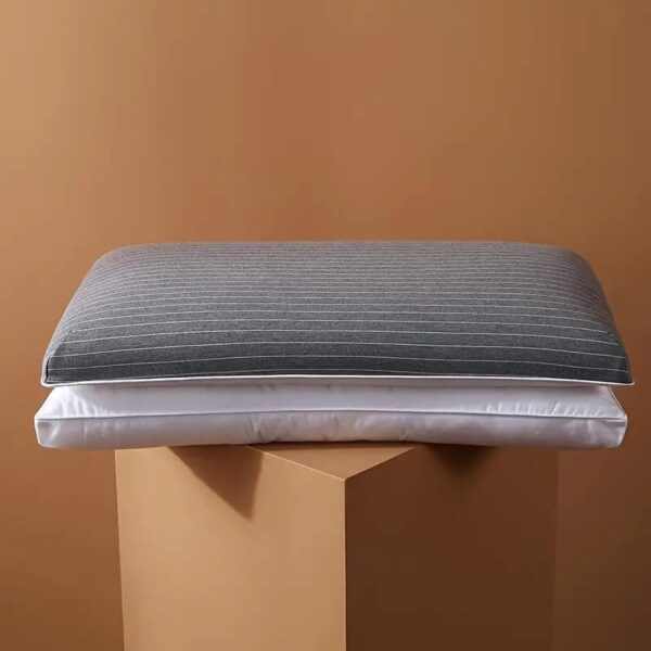 Emirates Living Two-in-One Memory Pillow and with Fiber Pillow Contemporary Cotton Pillow with Multipurpose Design, 50% Polyester 50% Foam Filling, 100% Cotton Cover - Image 4
