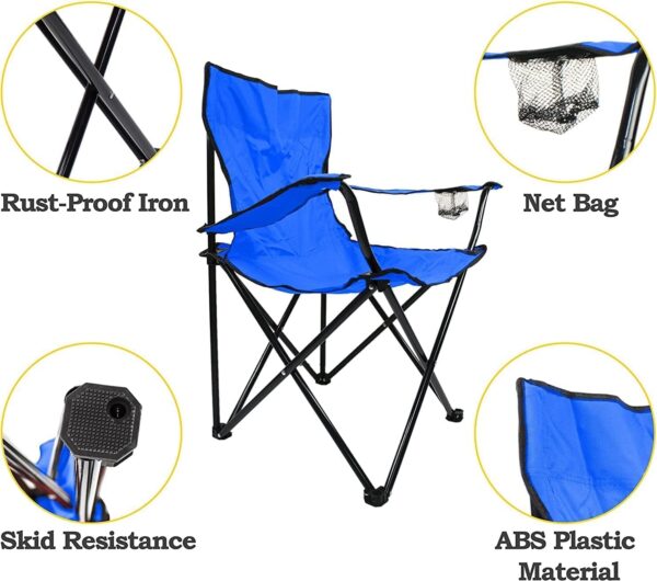 Emirates Living Foldable Beach And Garden Chair (BLUE) - Image 3