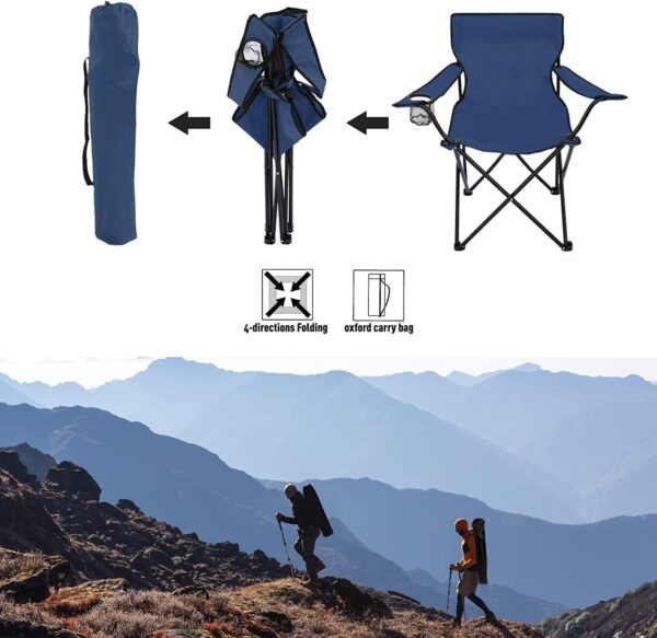 Emirates Living Foldable Beach And Garden Chair (DARK BLUE) - Image 7