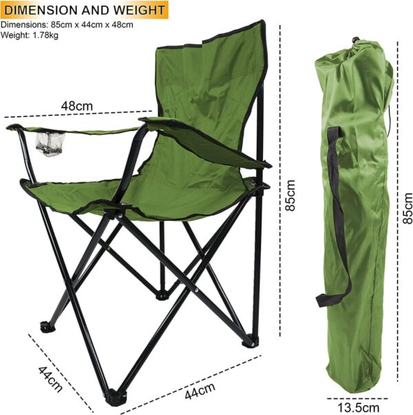 Emirates Living Foldable Beach And Garden Chair (GREEN) - Image 3