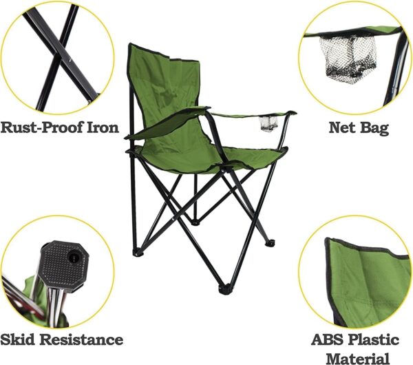 Emirates Living Foldable Beach And Garden Chair (GREEN) - Image 4