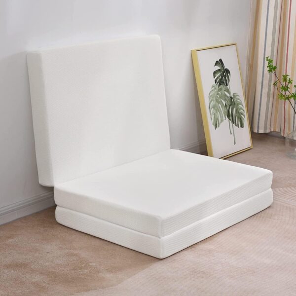 Emirates Living Folding Foam Mattress White Color