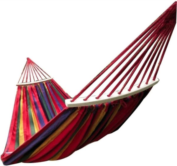 EMIRATES LIVING Double Beach Hammock Adjustable Height with Space Saving without Steel Stand and Carrying Case 200KG Capacity For Garden Yard Patio Outdoor Camping Hanging Rope Swing Seat Chair - Image 6