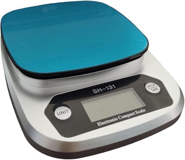 EMIRATES LIVING Multifunction Digital Kitchen Scale High Accuracy Electronic Food Weight with Large LCD Display, Stainless Steel Platform, Ultra Slim, From 11lb/5kg