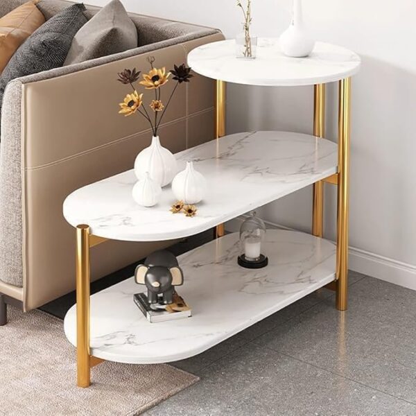 Emirates Living Multi-layer Sofa Coffee Tables Italian Light Luxury Bedside Tables Simple Modern Home Furniture Living Room Small Round Table - Image 3