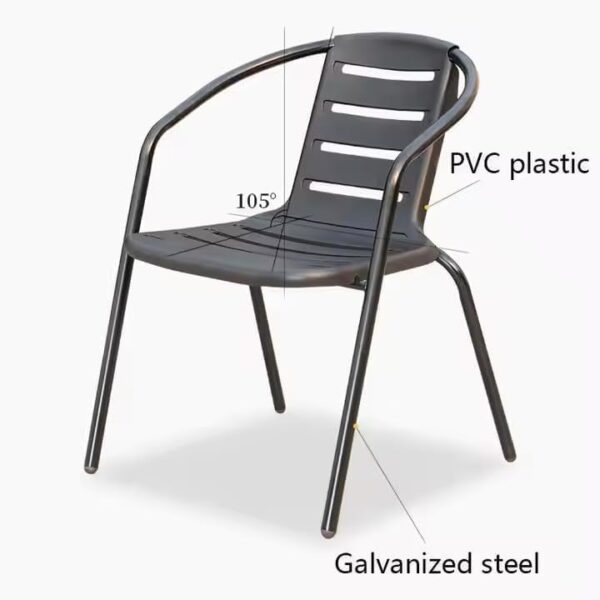 Emirates Living Stylish 3-Piece Garden Dining Set: Anthracite & Brown Poly Rattan Patio Furniture – Perfect for Outdoor Dining & Balcony Retreats - Image 3