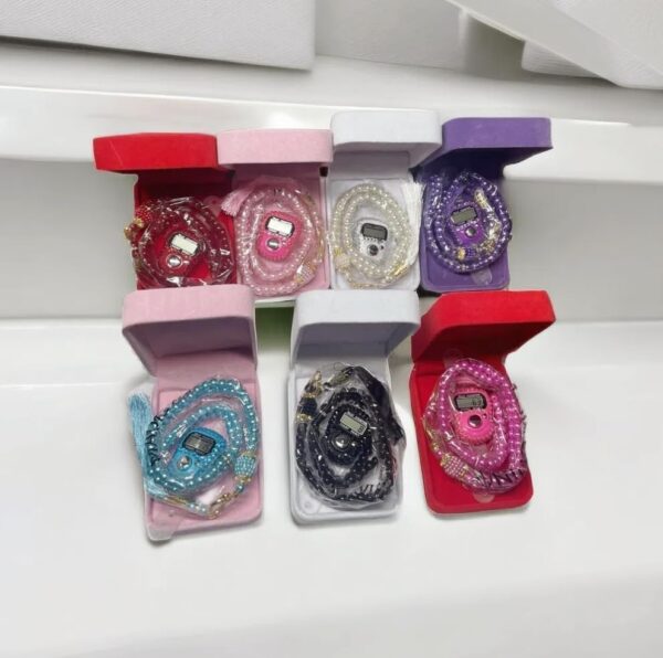 EMIRATES LIVING Pearl Tasbeeh With Velvet Case - Tasbih Gift Set - Wedding Favors - Baby Showers - Eid Favor - Nikkah Gifts - Ramadan Gifts - Prayer Beads With Box - Image 6