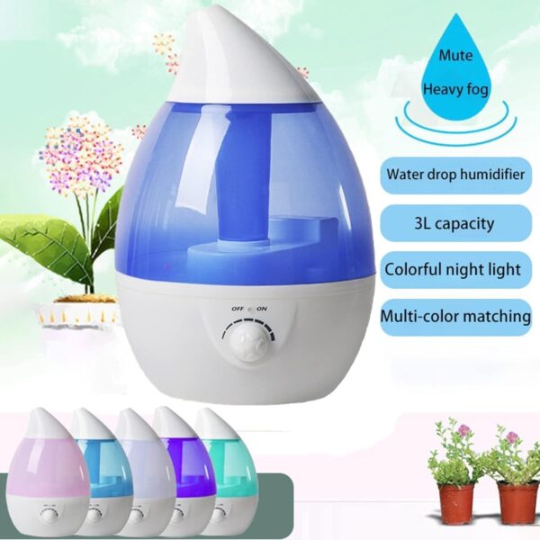 Emirates Living Humidifiers for Bedroom Baby Room with Night Light, Cool Mist Humidifier for Home,(EJ-20606) Office & Plant, Auto-Off,Quiet Operation with 360° Rotation Filter Sponge - Image 5