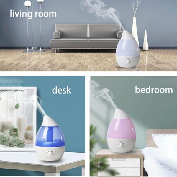 Emirates Living Humidifiers for Bedroom Baby Room with Night Light, Cool Mist Humidifier for Home,(EJ-20606) Office & Plant, Auto-Off,Quiet Operation with 360° Rotation Filter Sponge - Image 8