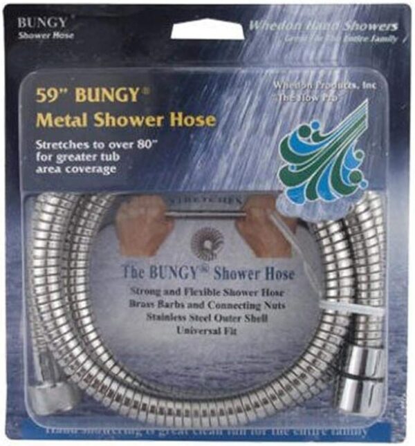 EMIRATES LIVINGl 1.5M Metre 150 cm Flexible Shower Pipe Chrome Look Bath Hose Flexible Whedon Products Mtl Shwr Hose