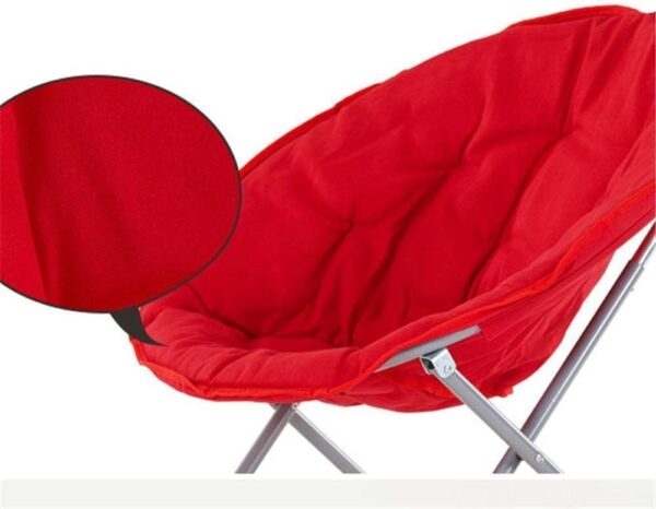EMIRATES LIVING Home Lounge Moon Chair Folding Chair Sun Lounger Single Adjustable Seat Outdoor Garden Camping Divans,Sunlounger (RED) - Image 4