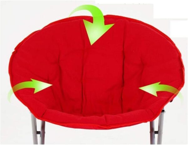 EMIRATES LIVING Home Lounge Moon Chair Folding Chair Sun Lounger Single Adjustable Seat Outdoor Garden Camping Divans,Sunlounger (RED) - Image 7