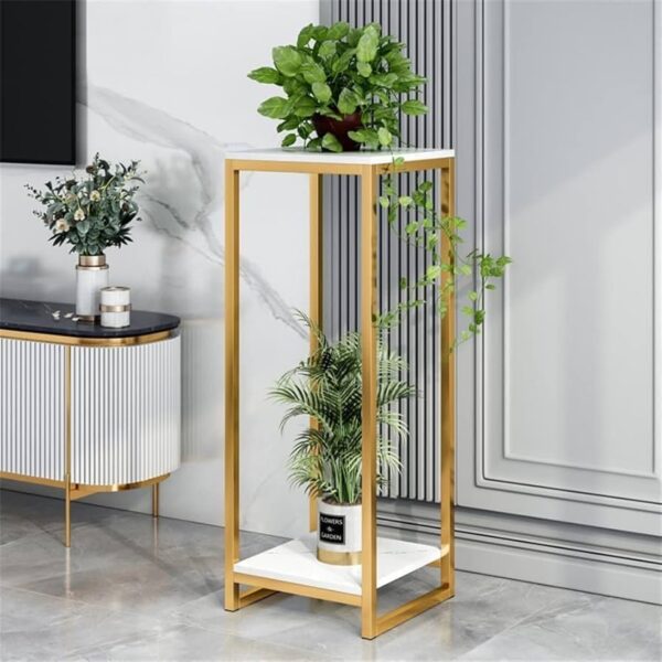 Emirates Living Home Side Table Side Table Square Nesting Side Table, Tray Table for Bed or Chair, Wrought Iron Flower Stand, Sofa Corner Table, Suitable for Family, Living Room, Office