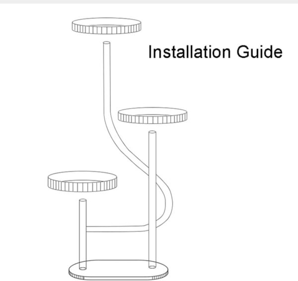 Emirates Living 3-Tier Iron Plant Stand with Marble Base - Tall Corner Pot Holder, Decorative Metal Flower Pot Stand for Indoor Use, Multi-Plant Display Shelf for Organizing - Image 5