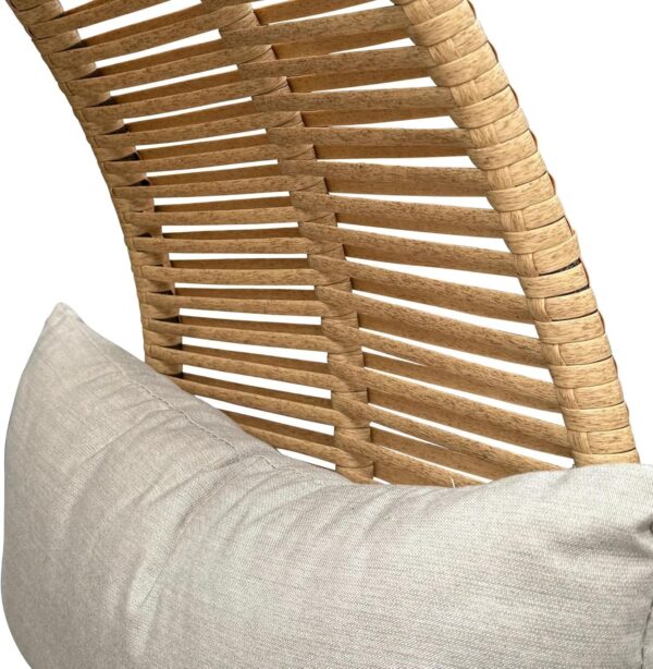 Emirates Living Egg Chair Wicker Rattan Swing Seat With Bed Design for Patio, Balcony, Garden, Indoor and Outdoor Furniture - 107 x 75 x 210 cm - Image 7