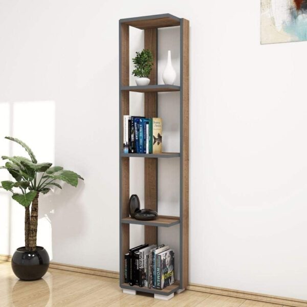 Emirates Living Minar Bookcase, Library, Walnut
