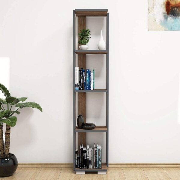 Emirates Living Minar Bookcase, Library, Walnut - Image 4