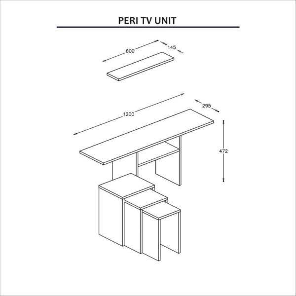 Emirates Living TV Stand NA Bianco - Image 3