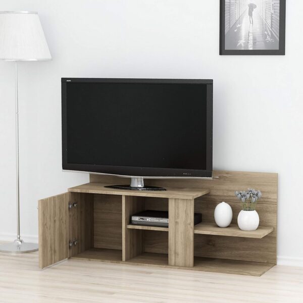Emirates Living TV Stand, Melamine Chipboard, Walnut