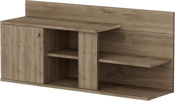 Emirates Living TV Stand, Melamine Chipboard, Walnut - Image 2