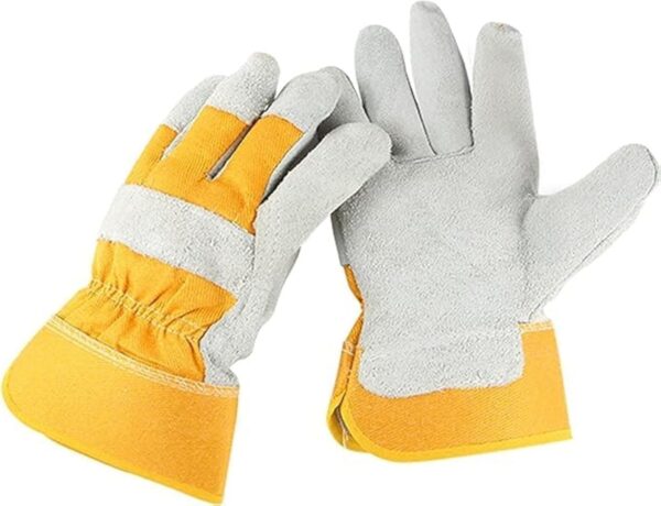 Emirates Living Gloves, 2pcs Leather welding gloves, garden safety protection, sports, motorcycles, drivers, clothing