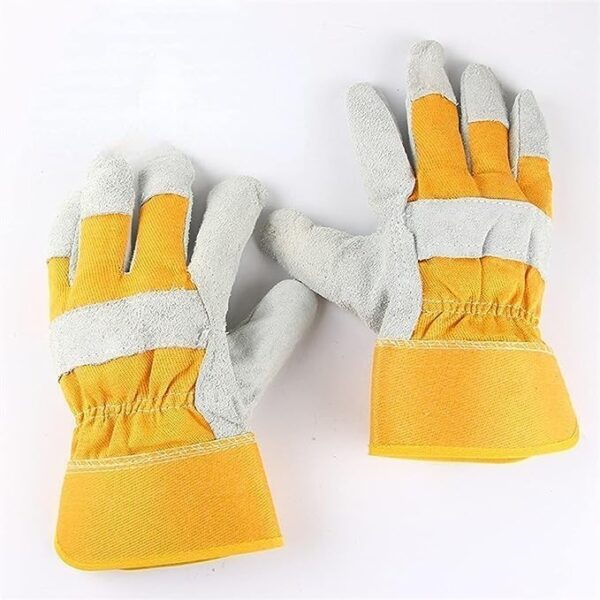Emirates Living Gloves, 2pcs Leather welding gloves, garden safety protection, sports, motorcycles, drivers, clothing - Image 2